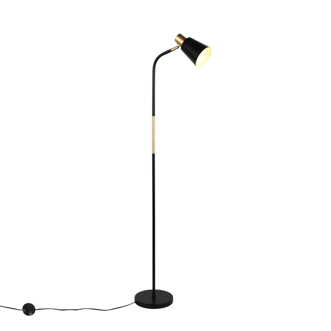 TKLD Table & Floor Lamps Bend Design Floor Lamp With Gold Accents - 40W