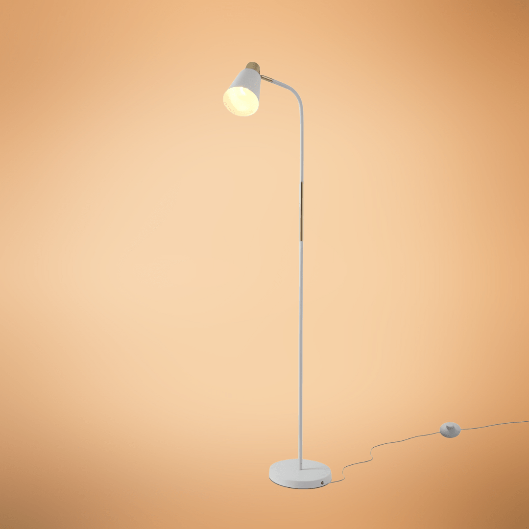 TKLD Table & Floor Lamps Bend Design Floor Lamp With Gold Accents - 40W
