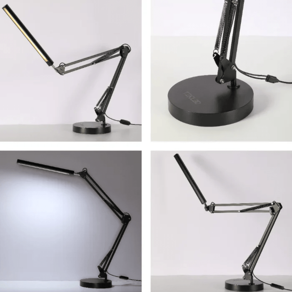 TKLD Table & Floor Lamps Black 1 Lamp LED Long Arm Dimming Desk Light - 10W