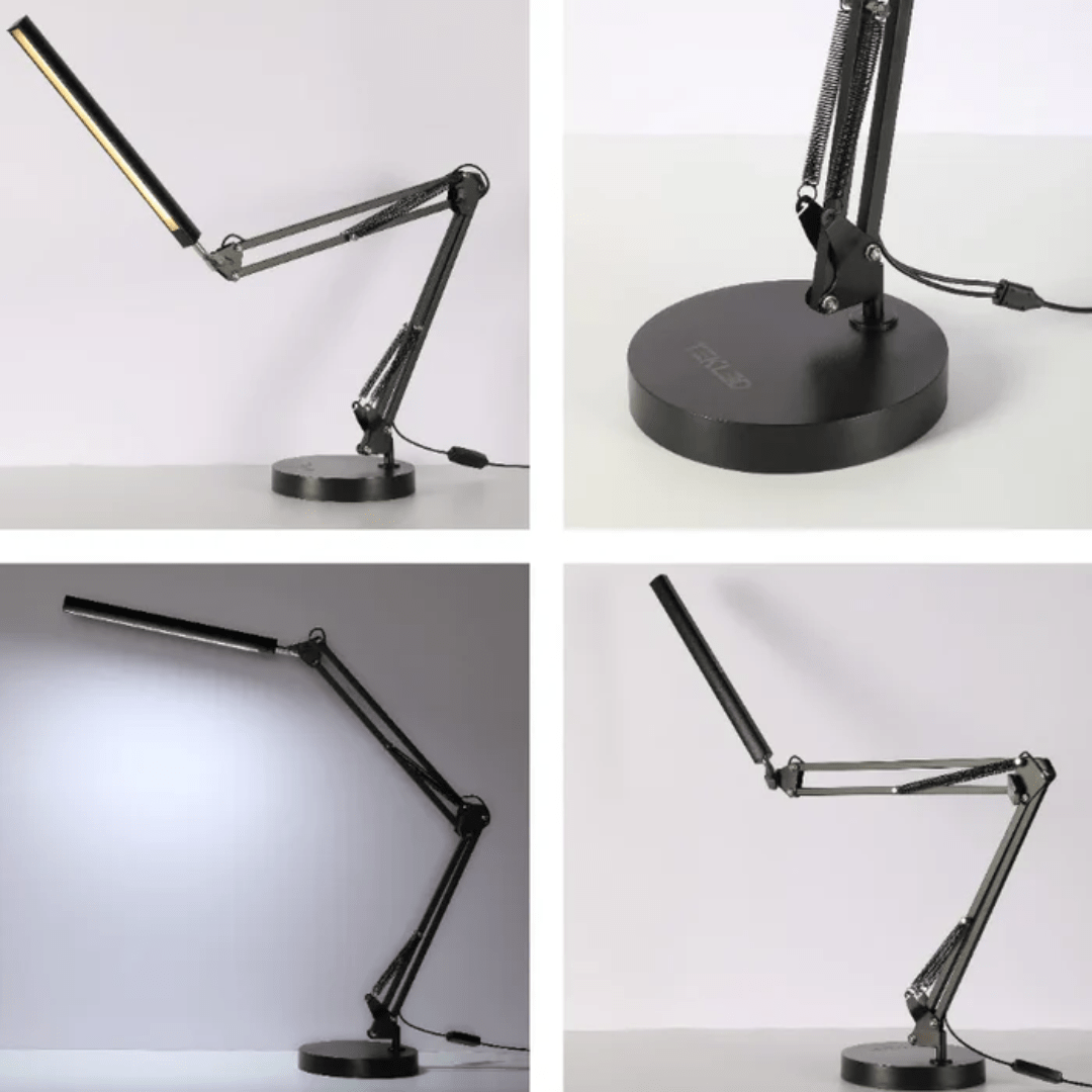 TKLD Table & Floor Lamps Black 1 Lamp LED Long Arm Dimming Desk Light - 10W