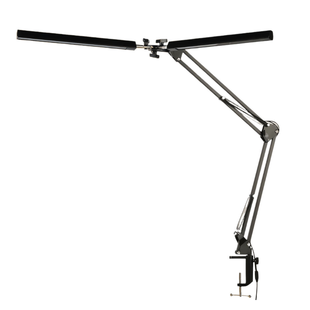 TKLD Table & Floor Lamps Black 2 Lamps LED Long Arm Dimming Desk Light - 2 x 10W
