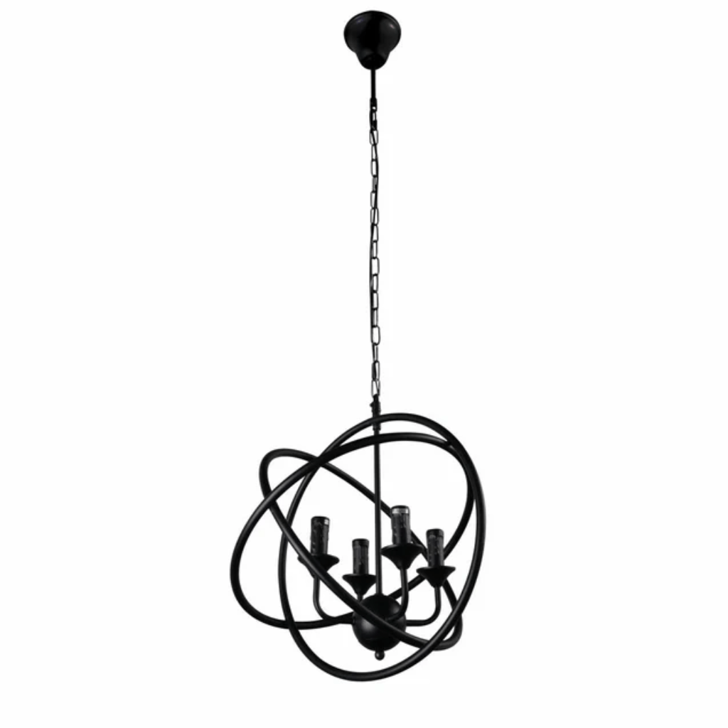 TKLD Pendant & Chandeliers Black 3 Circle E14 Pendant Ceiling Light