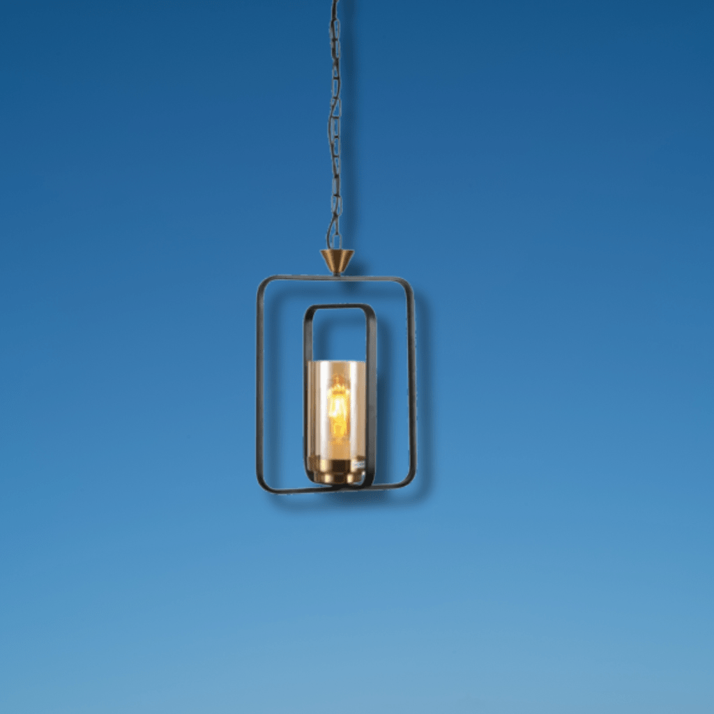 TKLD Pendant & Chandeliers Black Amber Kitchen Island E27 Chandelier Pendant Ceiling Light - 1 Lamp