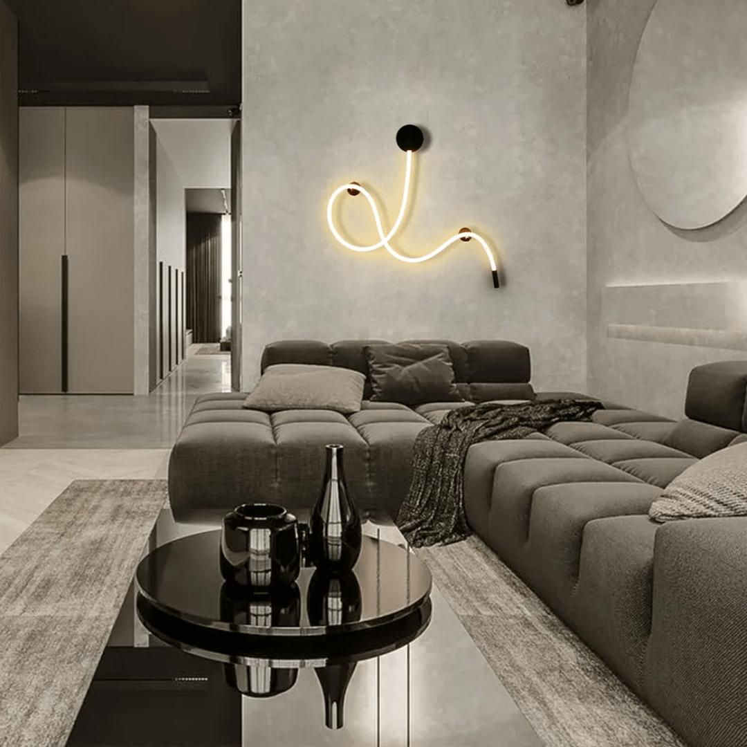 TKLD Pendant & Chandeliers Black and Bronze LED Wall Light 39344 - 3000K