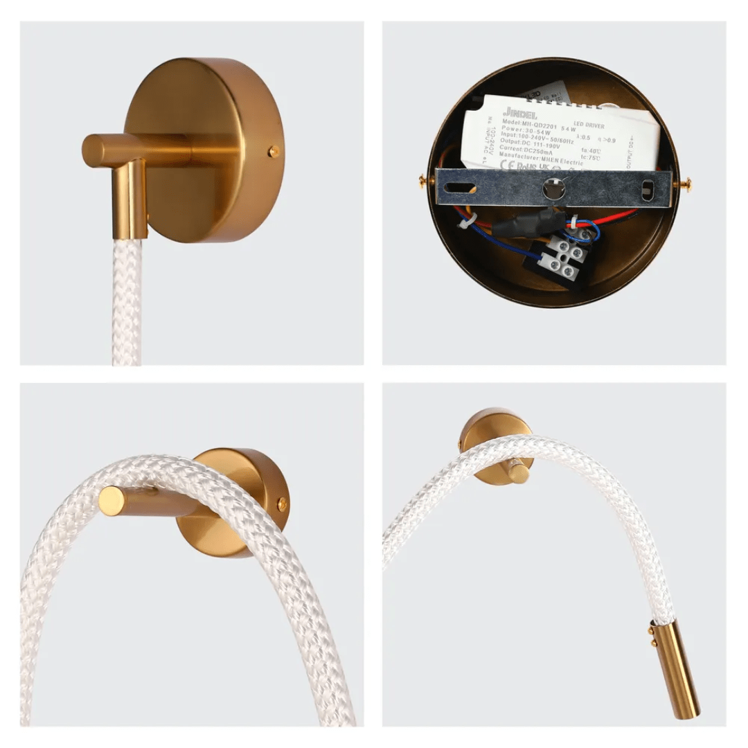 TKLD Pendant & Chandeliers Black and Bronze LED Wall Light 39345 - 3000K