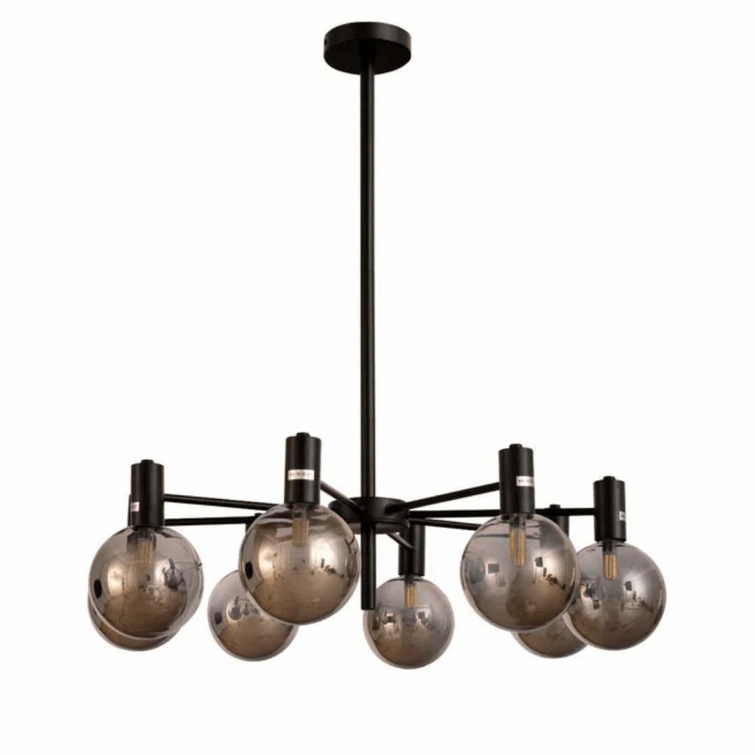 TKLD Pendant & Chandeliers Black and Smoky 8 Lamps Chandelier Ceiling Light - 3W