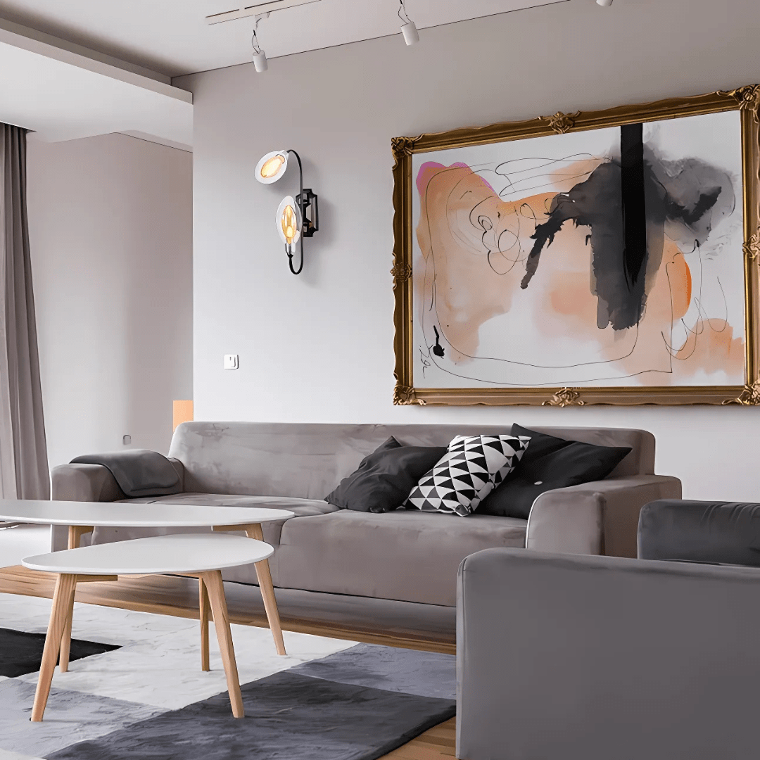 TKLD Wall & Sconce Lights Black Body Amber Glass 2xG9 Fitting Wall Light - 40W