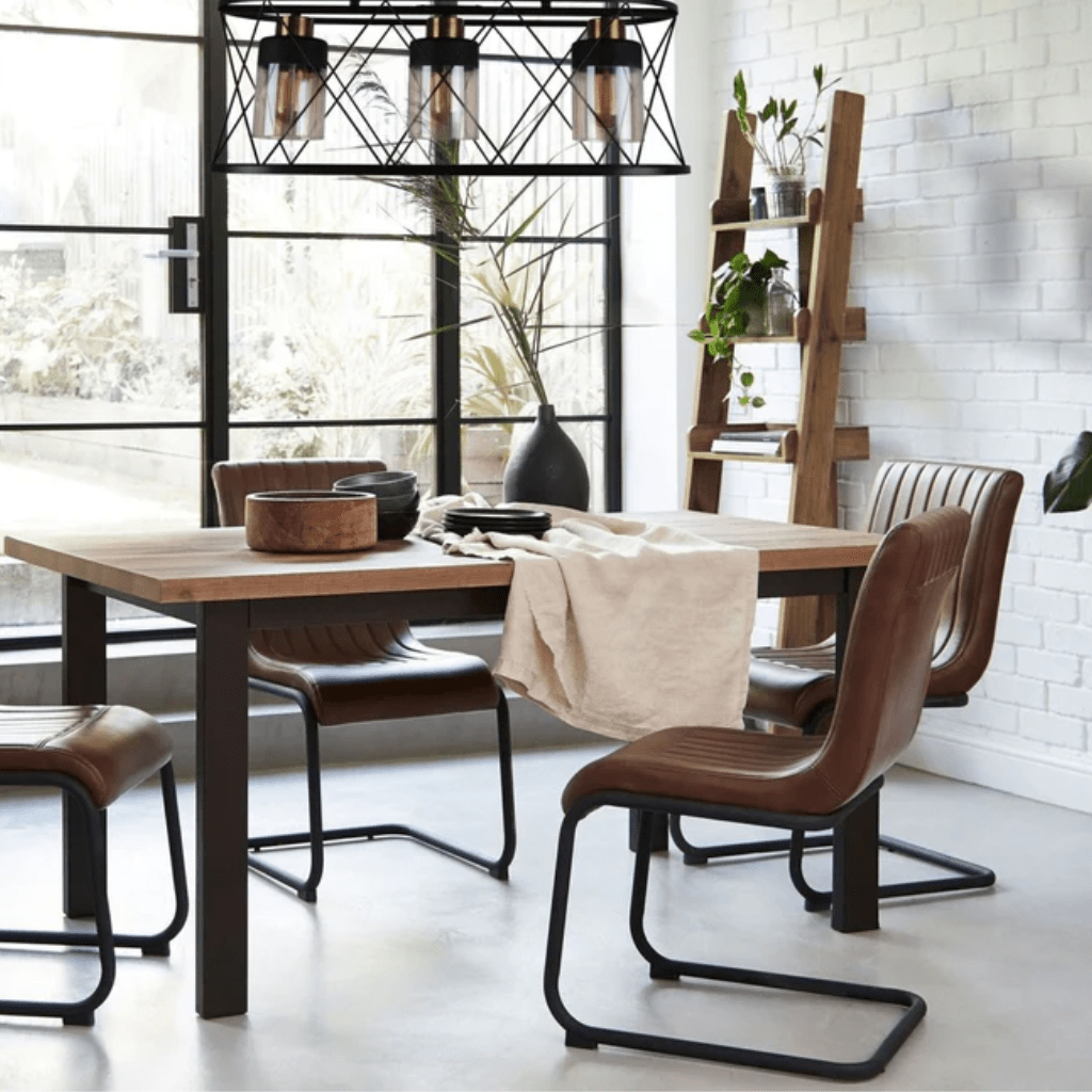 TKLD Pendant & Chandeliers Black Cage Metal Amber Cylinder Glass Island E27 Chandelier Ceiling Light