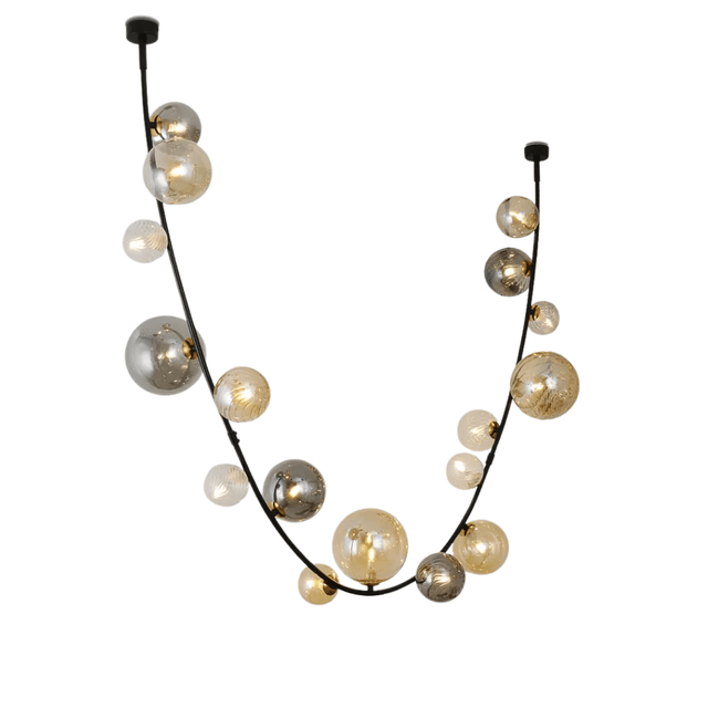 TKLD Pendant & Chandeliers Black Colourful Bubble 17xG9 Glass Chandelier - 68126-D