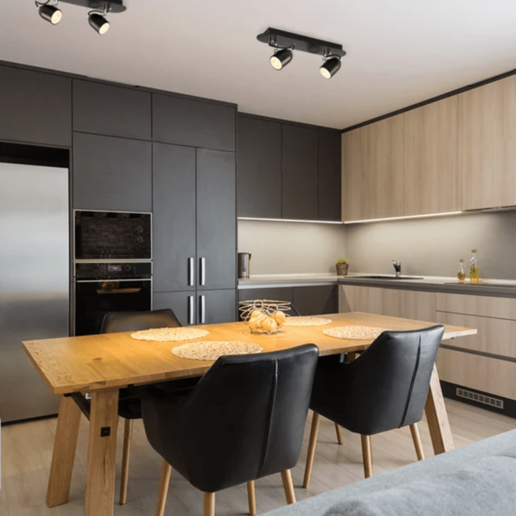 TKLD Wall & Sconce Lights Black Cone Shade Black Chrome Metal Body GU10 Ceiling and Wall Light