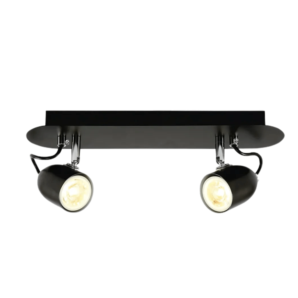 TKLD Wall & Sconce Lights Black Cone Shade Black Chrome Metal Body GU10 Ceiling and Wall Light