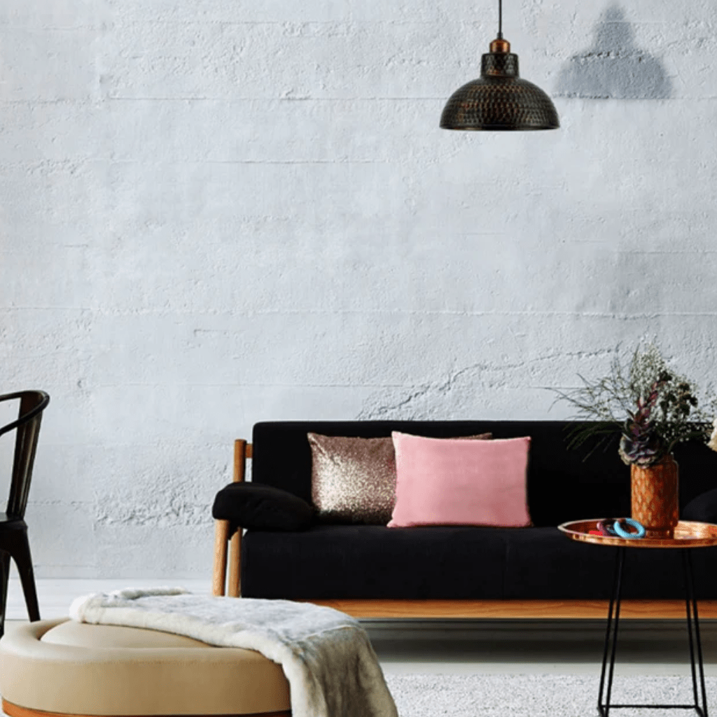 TKLD Pendant & Chandeliers Black Copper Golden Hammer Dome E27 Pendant Ceiling Light