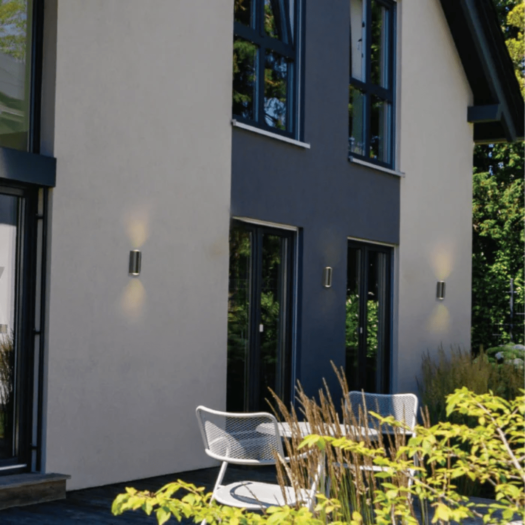 TKLD Wall & Sconce Lights Black Corrugated Up Down Outdoor Modern LED Wall Light - 2 X 1W