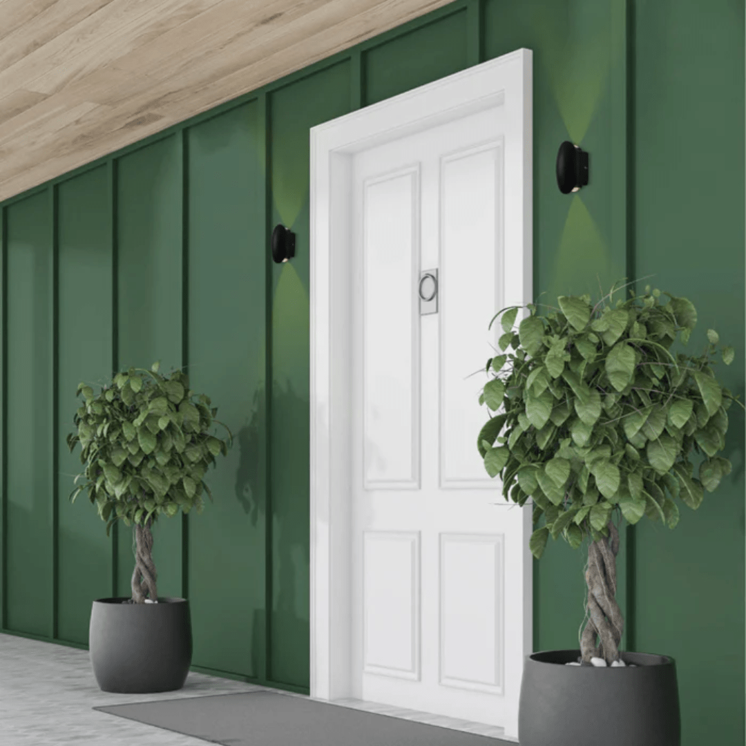 TKLD Wall & Sconce Lights Black Ellipse Up Down Decorative Outdoor Modern LED Wall Light - 2 X 1W