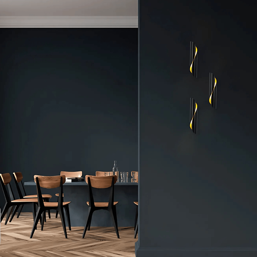 TKLD Wall & Sconce Lights Black Gold Metal Cylinder 2xG9 Fitting Wall Light - 7W