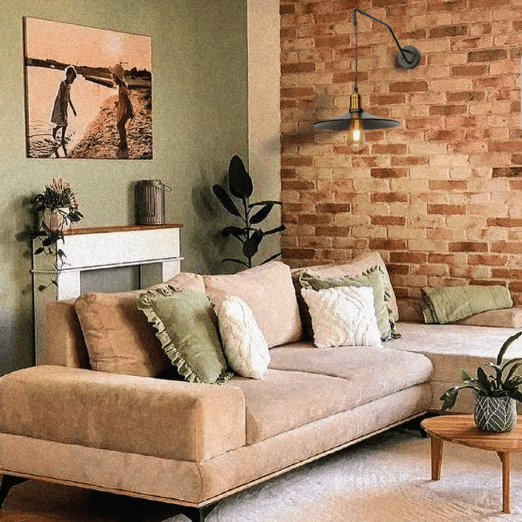 TKLD Wall & Sconce Lights Black Gold Metal Suspended Wall Light E27 Fitting