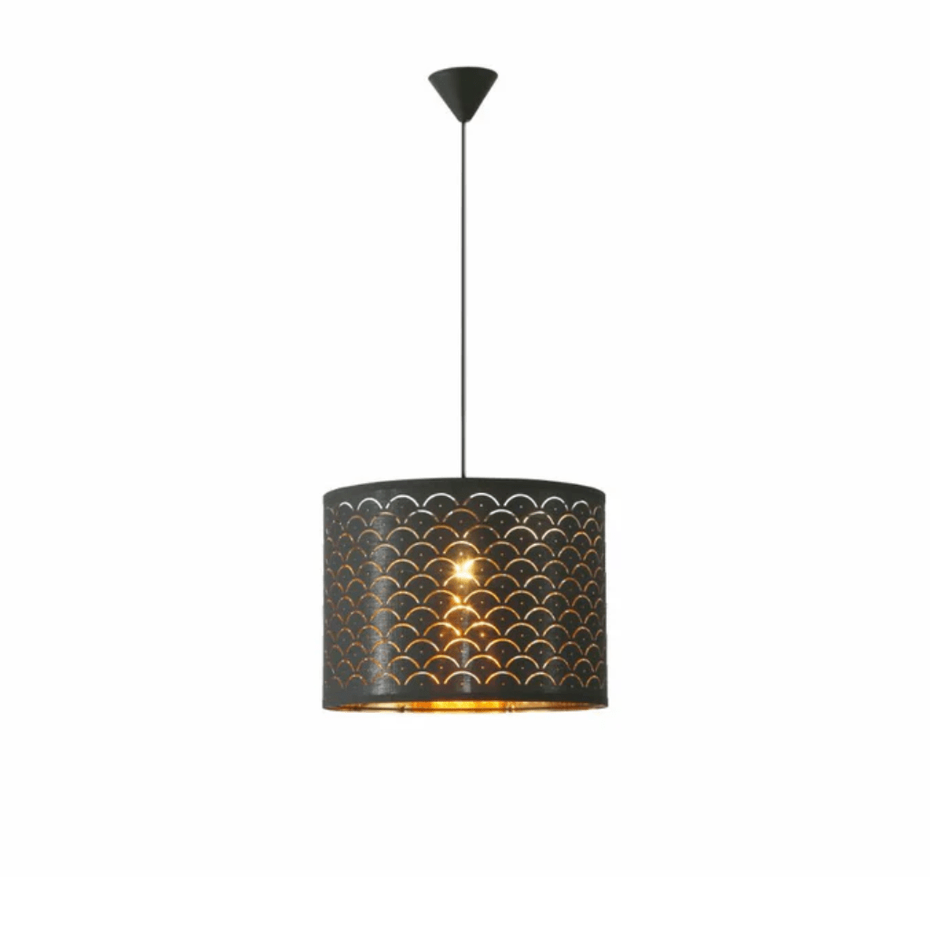 TKLD Pendant & Chandeliers Black Gold Shade Scandinavian Modern Pendant Ceiling Light - D250 mm/ D440 mm