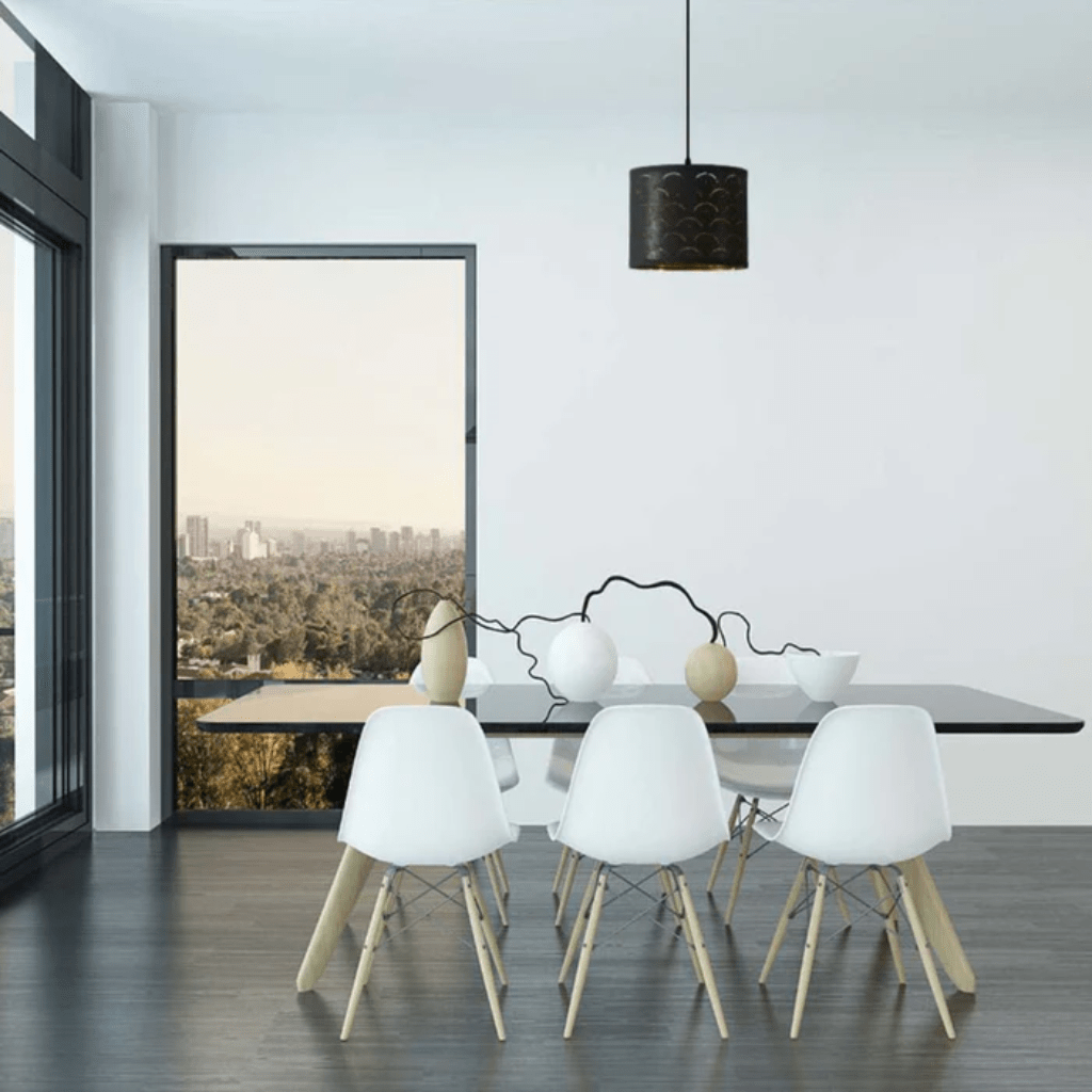 TKLD Pendant & Chandeliers Black Gold Shade Scandinavian Modern Pendant Ceiling Light - D250 mm/ D440 mm