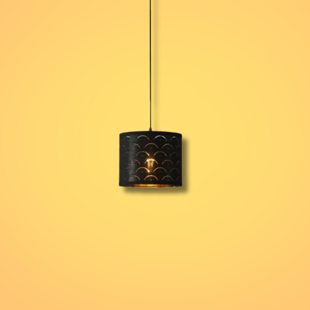 TKLD Pendant & Chandeliers Black Gold Shade Scandinavian Modern Pendant Ceiling Light - D250 mm/ D440 mm