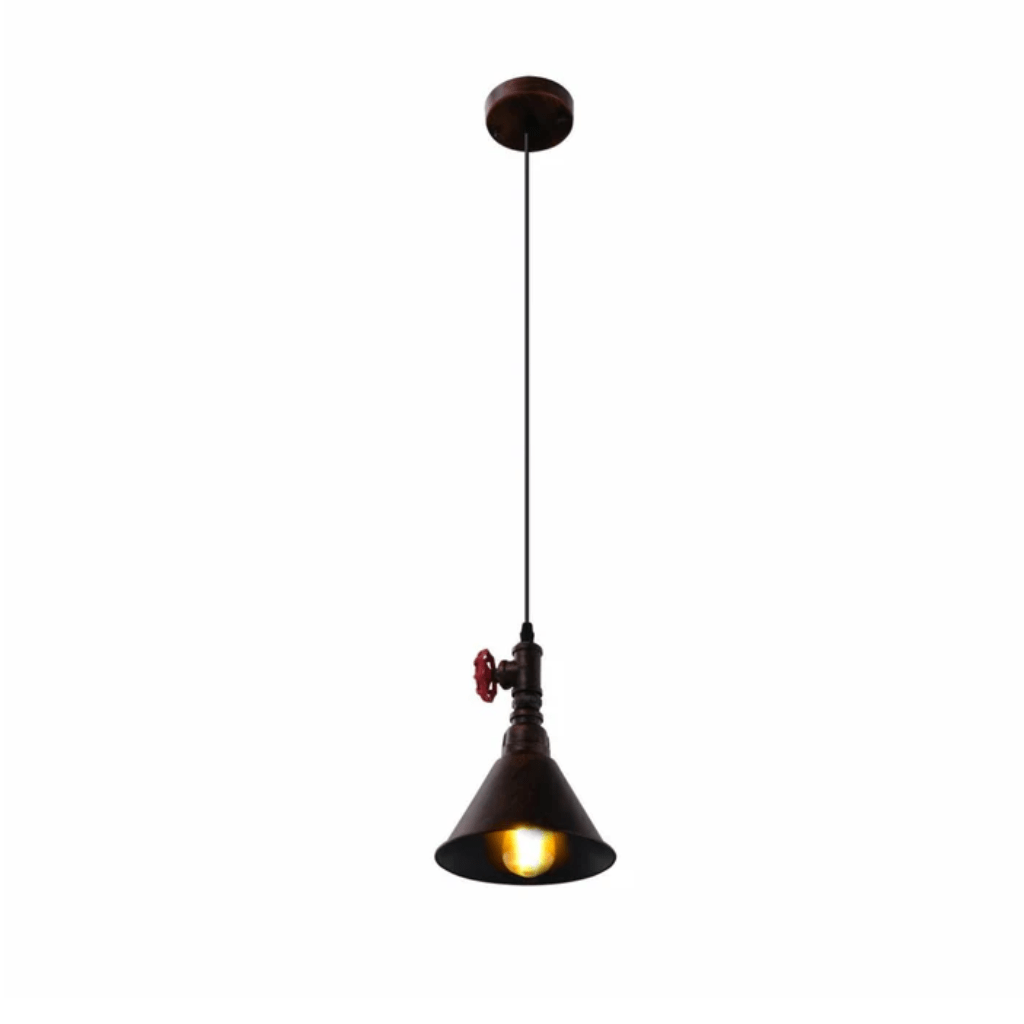 TKLD Pendant & Chandeliers Black Gules Metal Funnel Valve E27 Pendant Ceiling Light - Short/Long