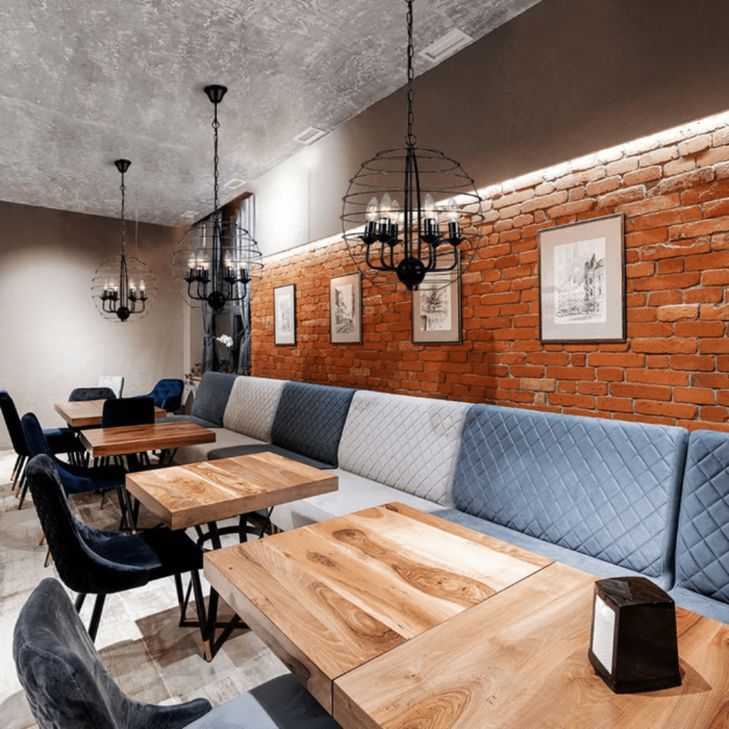 TKLD Pendant & Chandeliers Black Metal Cage Candle Lantern E14 Pendant Ceiling Light