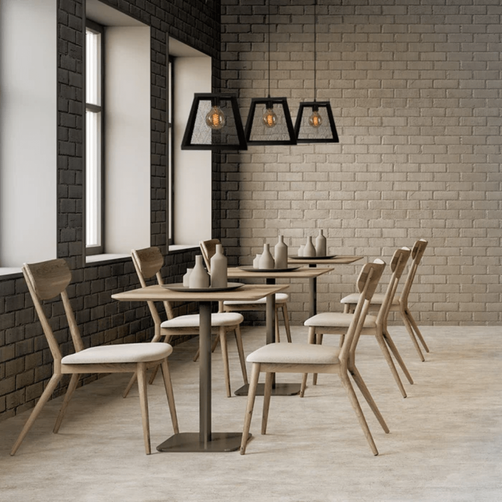 TKLD Pendant & Chandeliers Black Metal Cuboid Caged E27 Pendant Ceiling Light