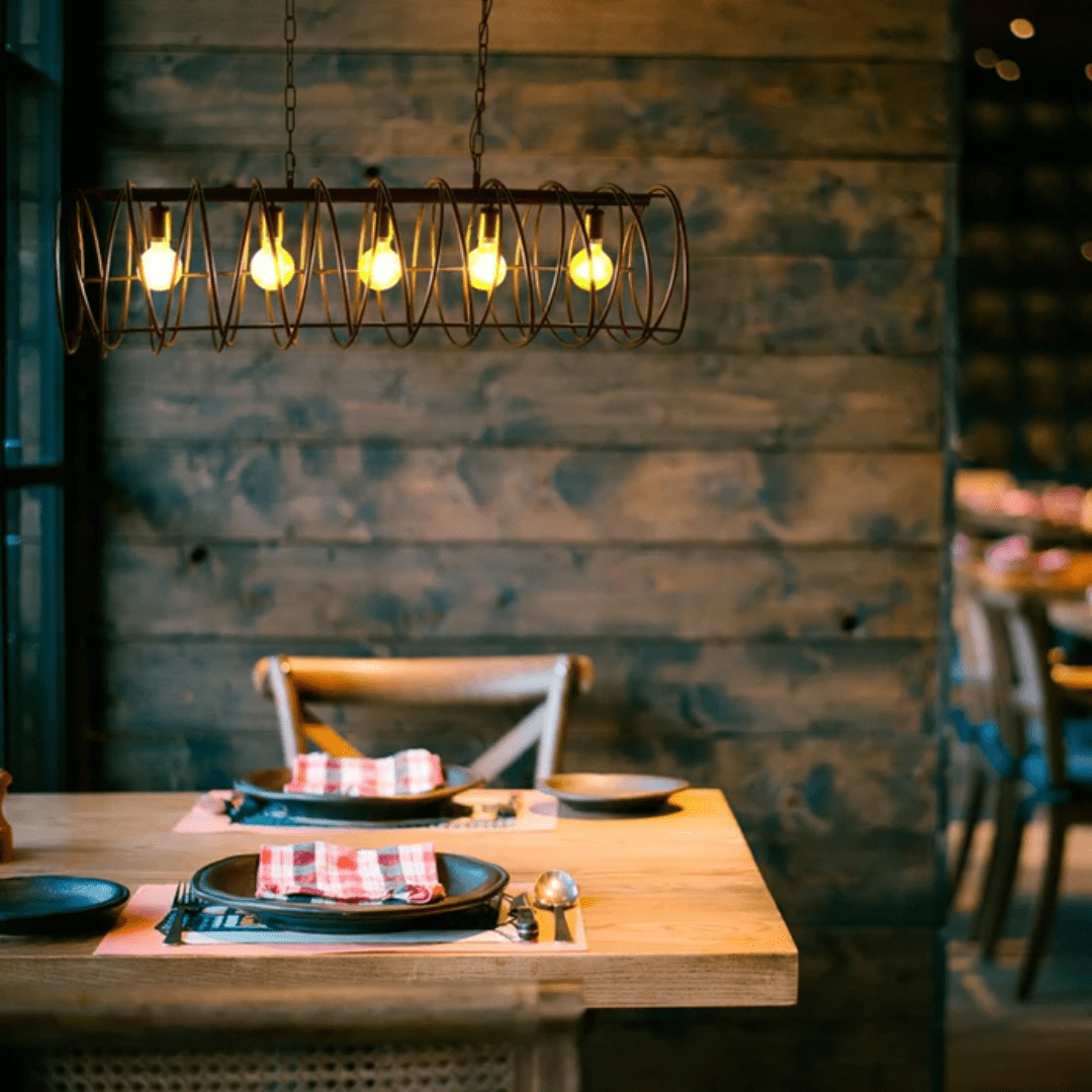 TKLD Pendant & Chandeliers Black Metal Spiral Helix Island Chandelier Ceiling Light - 40W