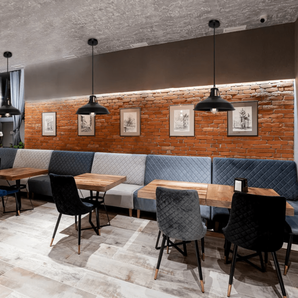 TKLD Pendant & Chandeliers Black Metal Step E27 Pendant Ceiling Light