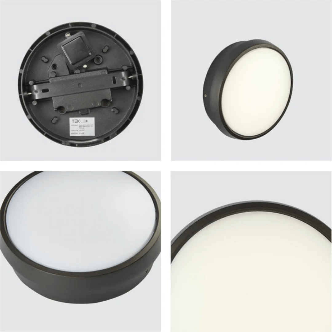 TKLD Wall & Sconce Lights Black Ring Moonlight Outdoor Modern LED Wall Light - D175 mm / D245 mm