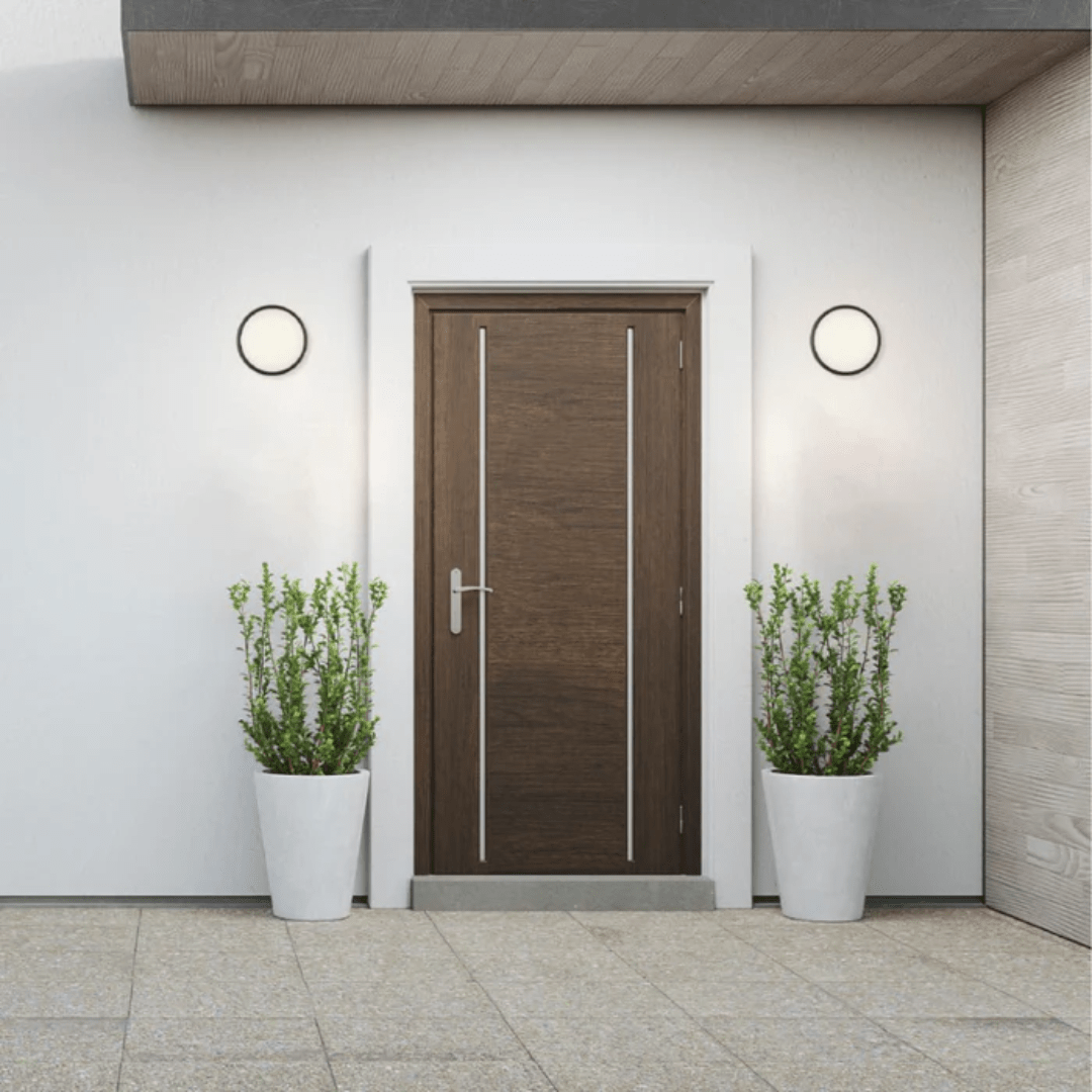 TKLD Wall & Sconce Lights Black Ring Moonlight Outdoor Modern LED Wall Light - D175 mm / D245 mm