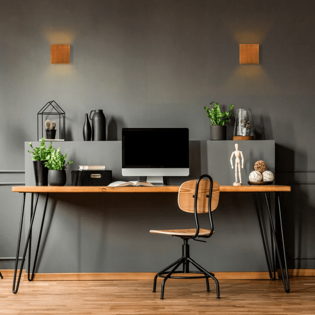 TKLD Wall & Sconce Lights Box Gold And Aluminium Bronze Metal LED Wall Light - 6W