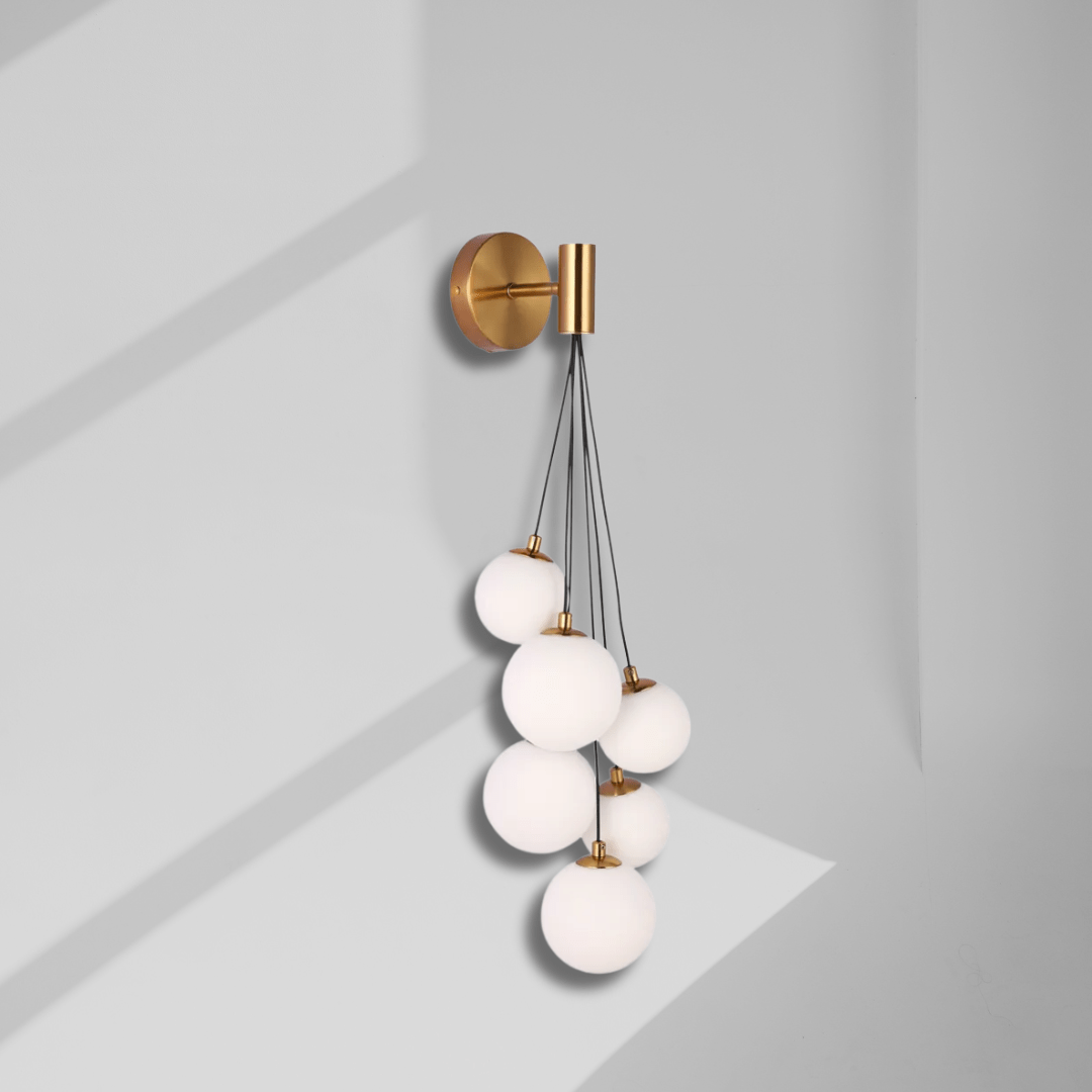 TKLD Pendant & Chandeliers Bronze 39307 6xG9 Milky Glass Wall Light