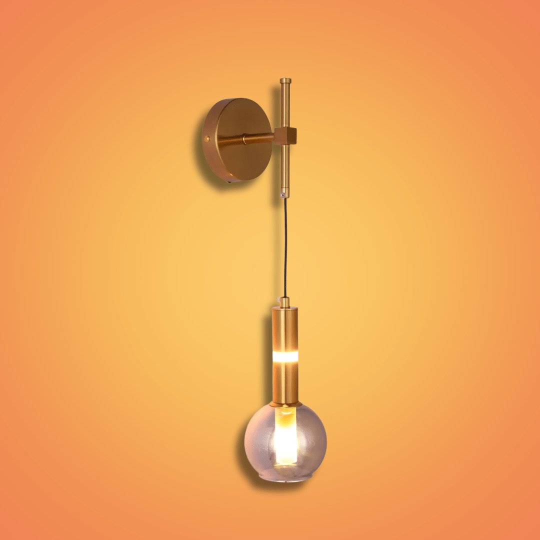 TKLD Pendant & Chandeliers Bronze 39312B-B Smoke Glass 1xG9+LED Wall Light - 3000K