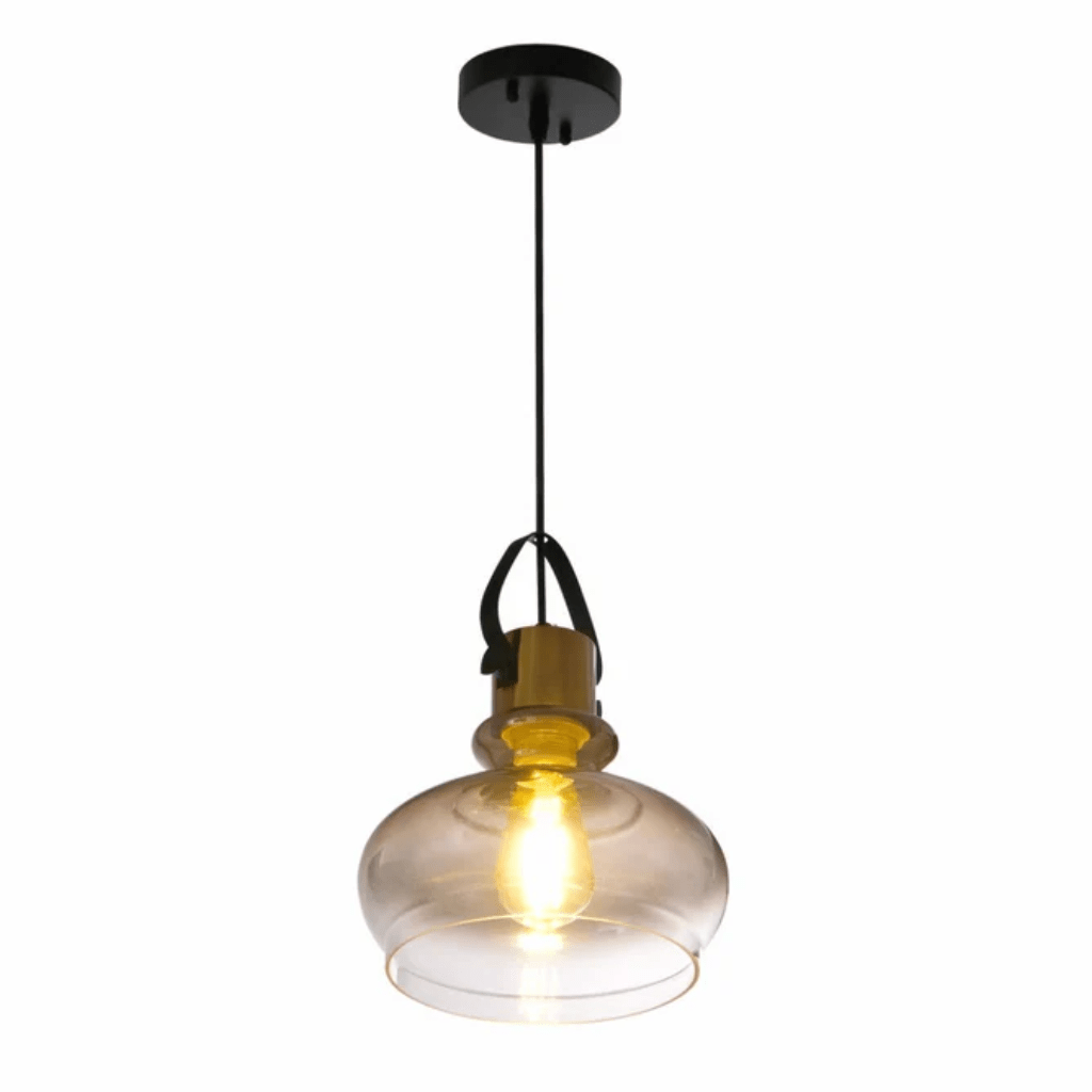 TKLD Pendant & Chandeliers Bronze Gradient Glass Dome E27 Pendant Ceiling Light