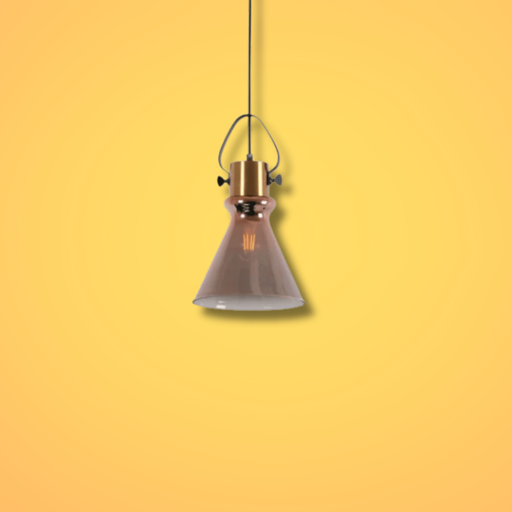 TKLD Pendant & Chandeliers Bronze Gradient Glass Funnel E27 Pendant Ceiling Light