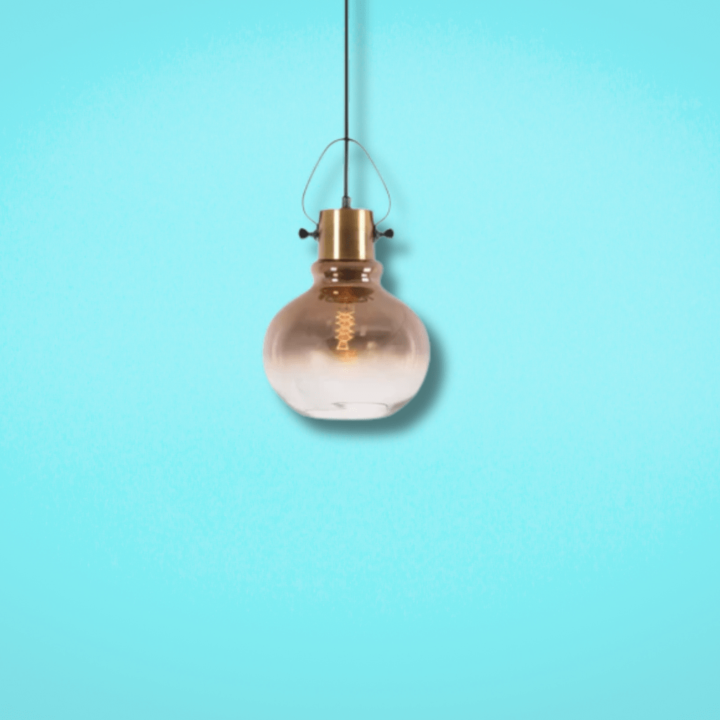 TKLD Pendant & Chandeliers Bronze Gradient Glass Globe E27 Pendant Ceiling Light