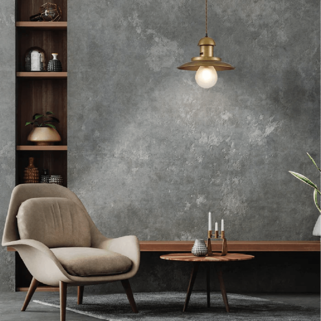 TKLD Pendant & Chandeliers Bronze Metal Opal Step Pear Glass E14 Pendant Ceiling Light