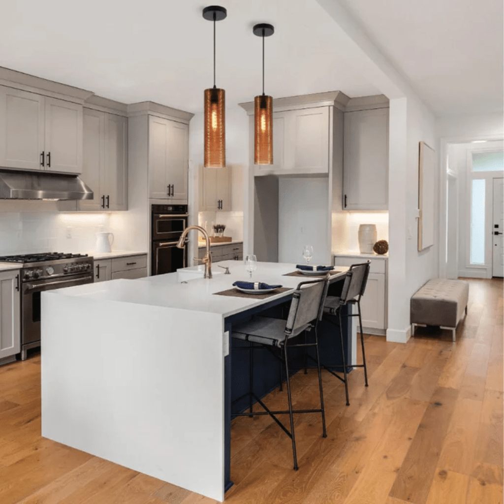 TKLD Pendant & Chandeliers Brown Reeded Cylinder Glass E27 Pendant Light Fitting