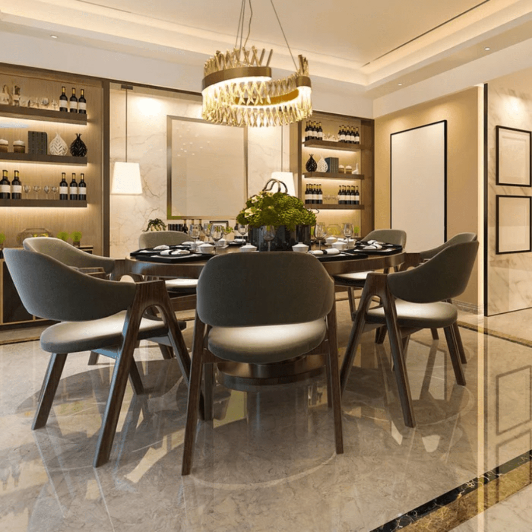 TKLD Pendant & Chandeliers Brushed Bronze Metal Crystal Built-in LED Modern Glam Chandelier Ceiling Light - 60W