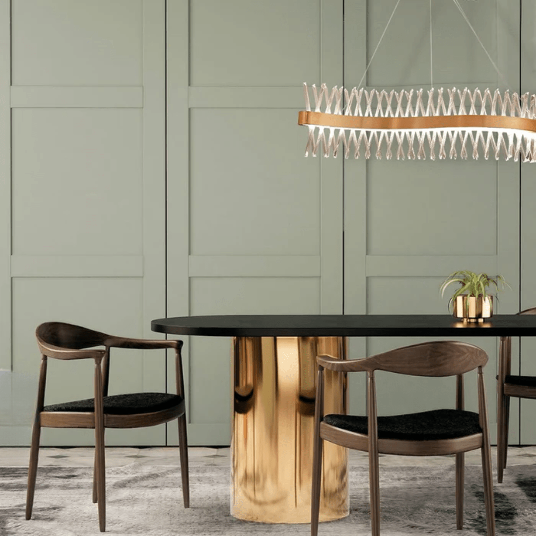 TKLD Pendant & Chandeliers Brushed Bronze Metal Crystal Built-in LED Modern Glam Island Chandelier Ceiling Light - 60W