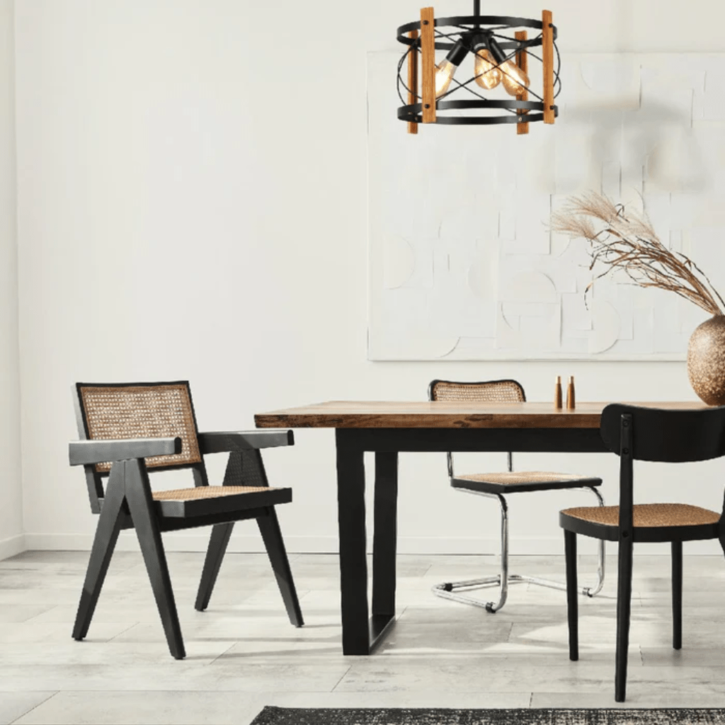 TKLD Pendant & Chandeliers Caged Candle Industrial Retro Round E27 Pendant Ceiling Light