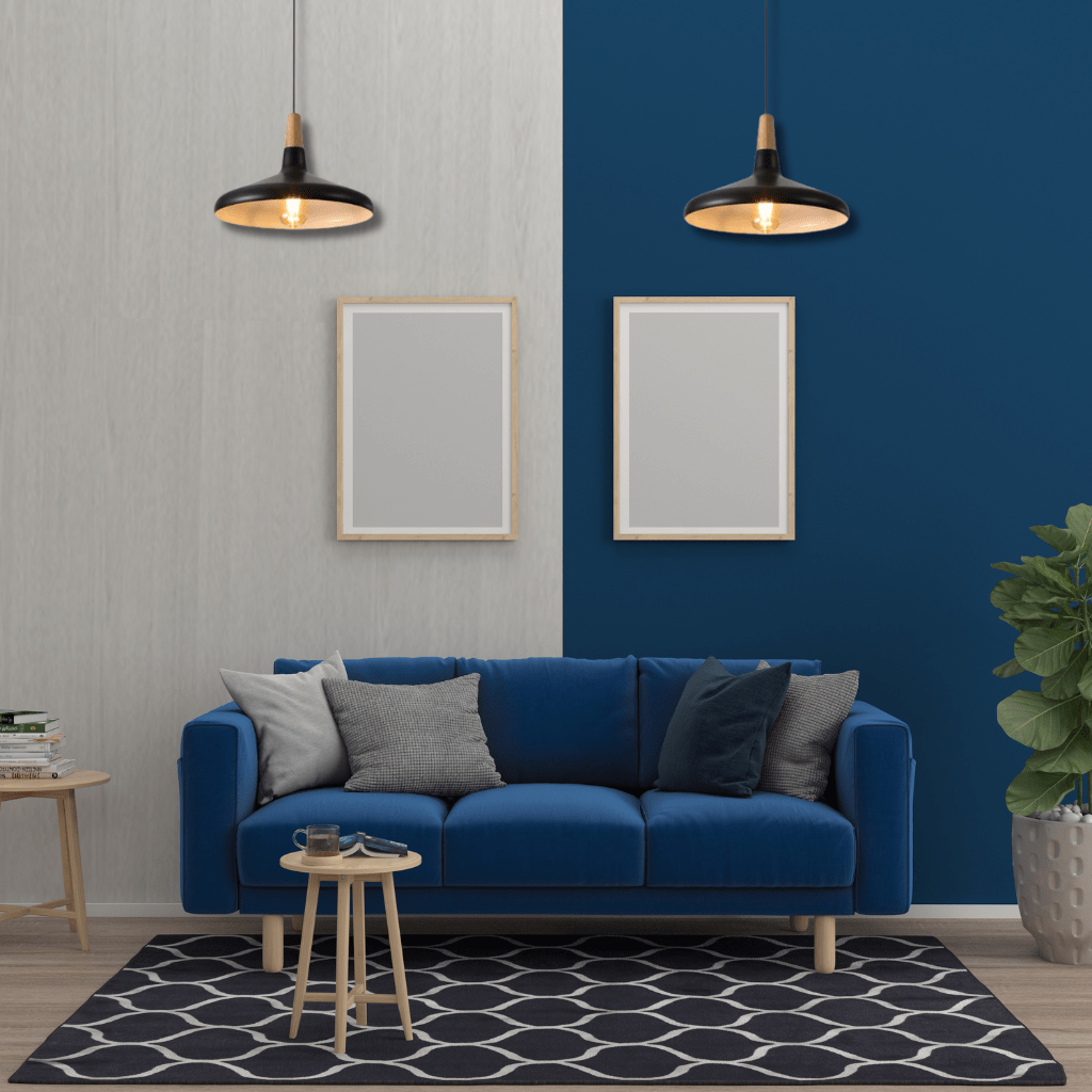 TKLD Pendant & Chandeliers Capo Black/White Flat Nordic Wood Metal E27 Pendant Ceiling Light - 345 mm