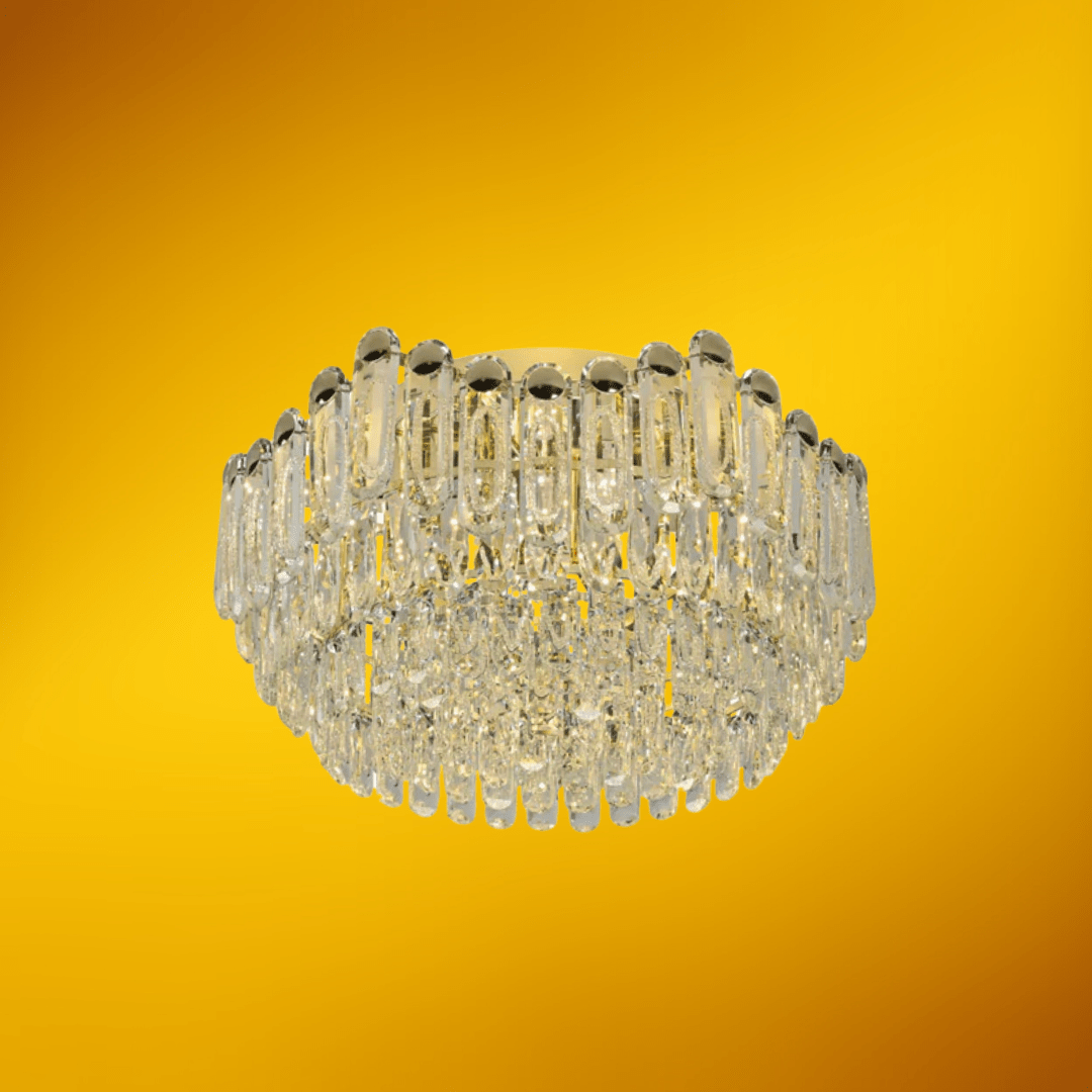 TKLD Pendant & Chandeliers Cascade Crystal Flush Chandelier Ceiling Light - 40W