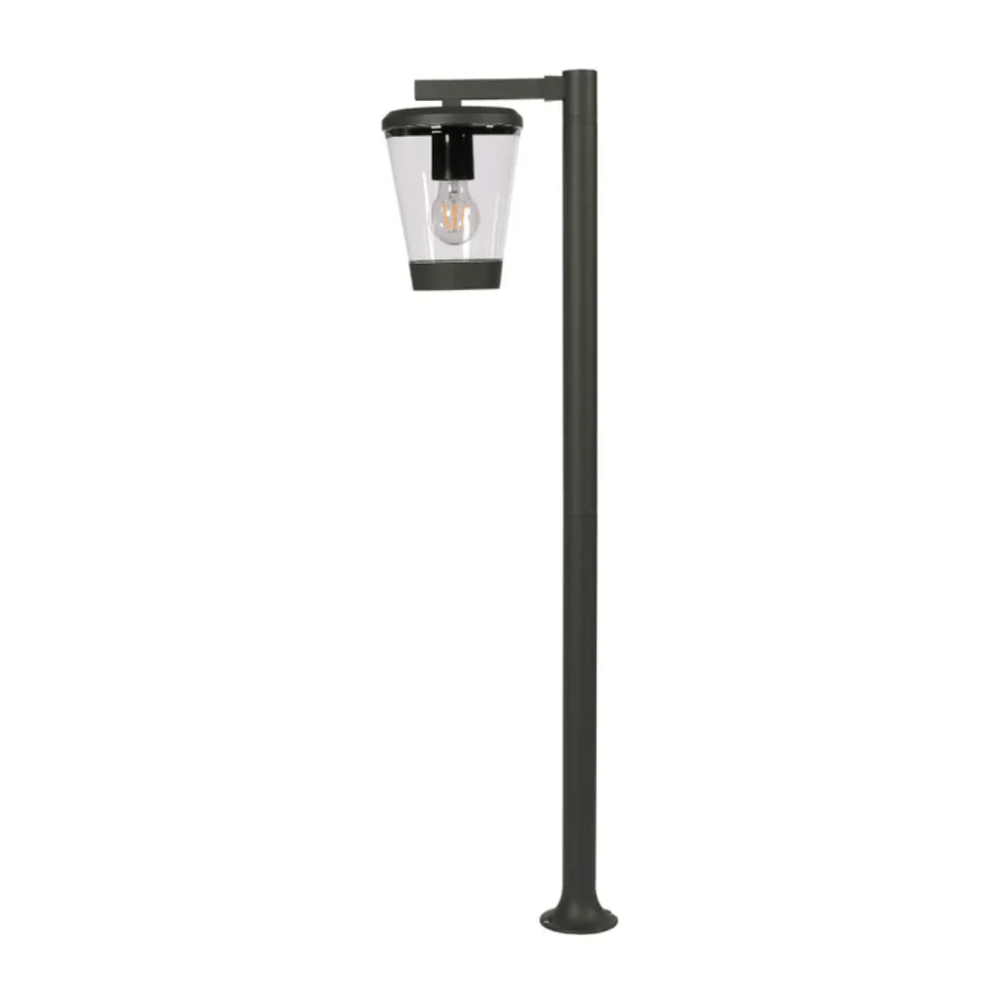TKLD Outdoor Lighting Cavado Dark Grey Outdoor Pathway Bollard Lawn Light - 40W