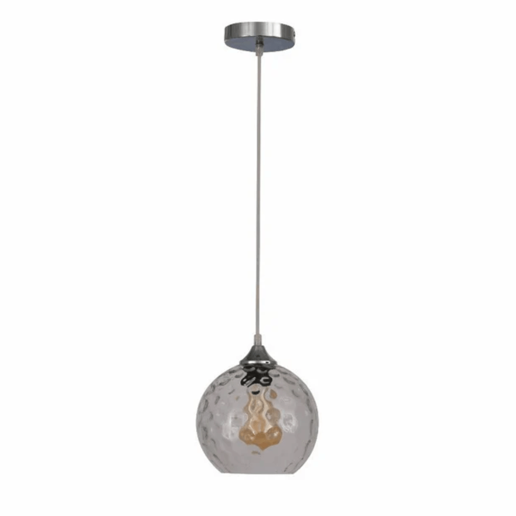 TKLD Pendant & Chandeliers Celestial Clear Dimpled Glass Globe Pendant Ceiling Light - D200mm/D250mm/300mm