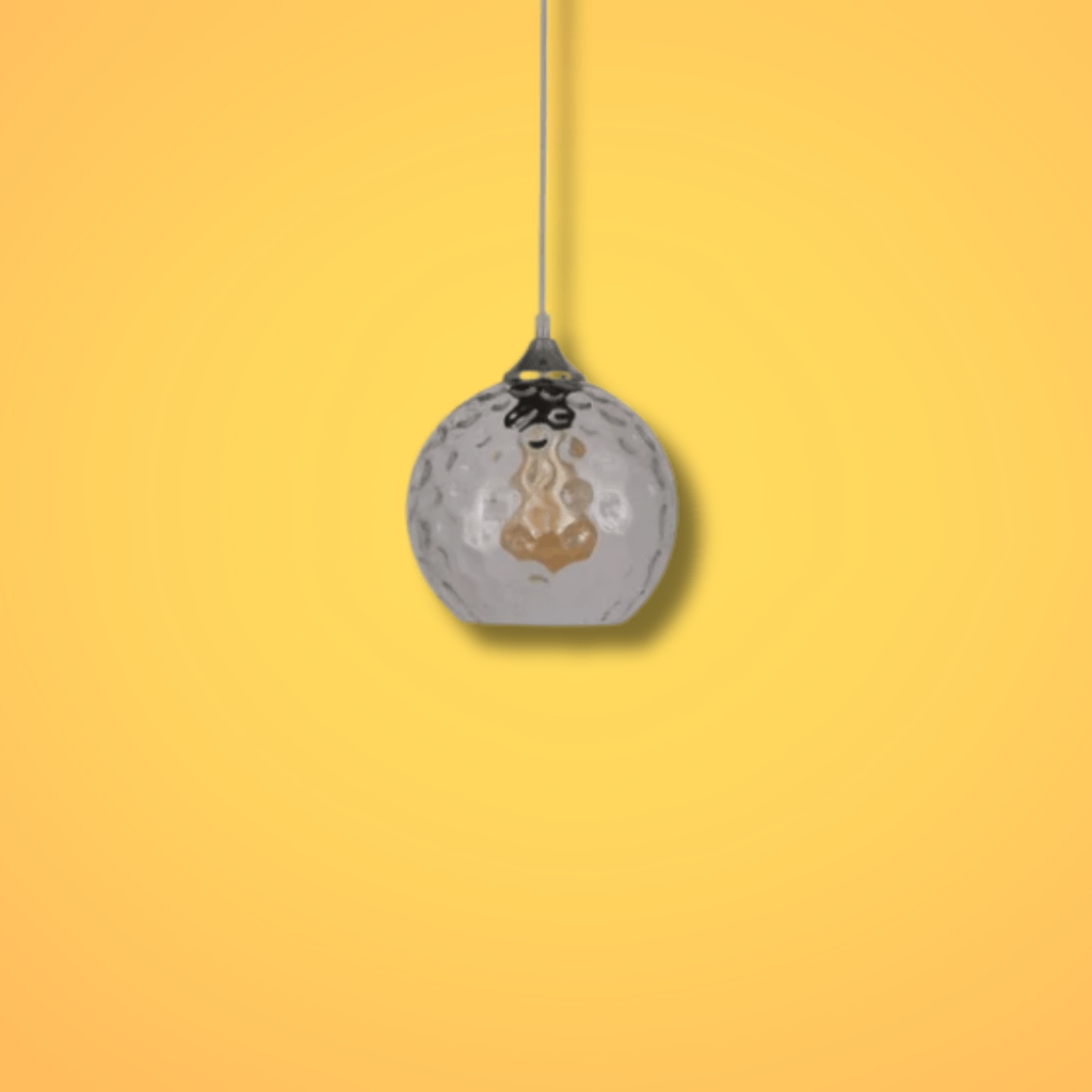 TKLD Pendant & Chandeliers Celestial Clear Dimpled Glass Globe Pendant Ceiling Light - D200mm/D250mm/300mm