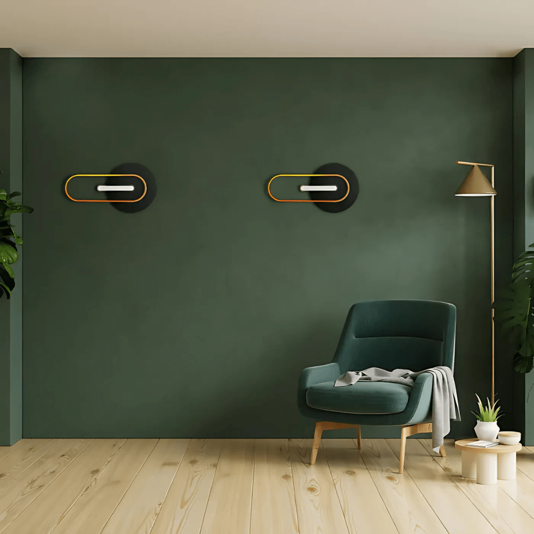 TKLD Ceiling Lights Chic Black Eclipse LED Wall and Ceiling Light - 33W