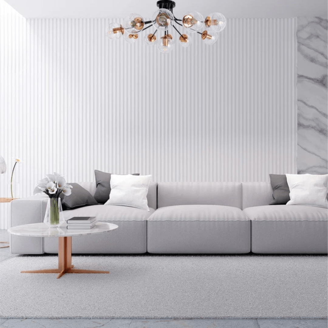 TKLD Ceiling Lights Clear 11 Lamp Globe Glass Black Metal Semi Flush Ceiling Light - 40W