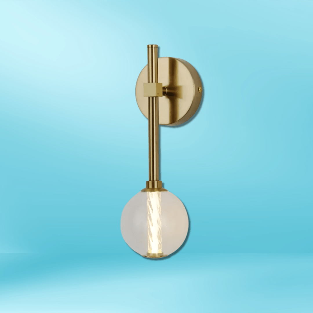 TKLD Pendant & Chandeliers Clear Glass LED 3000K Wall Light - 39308-1C