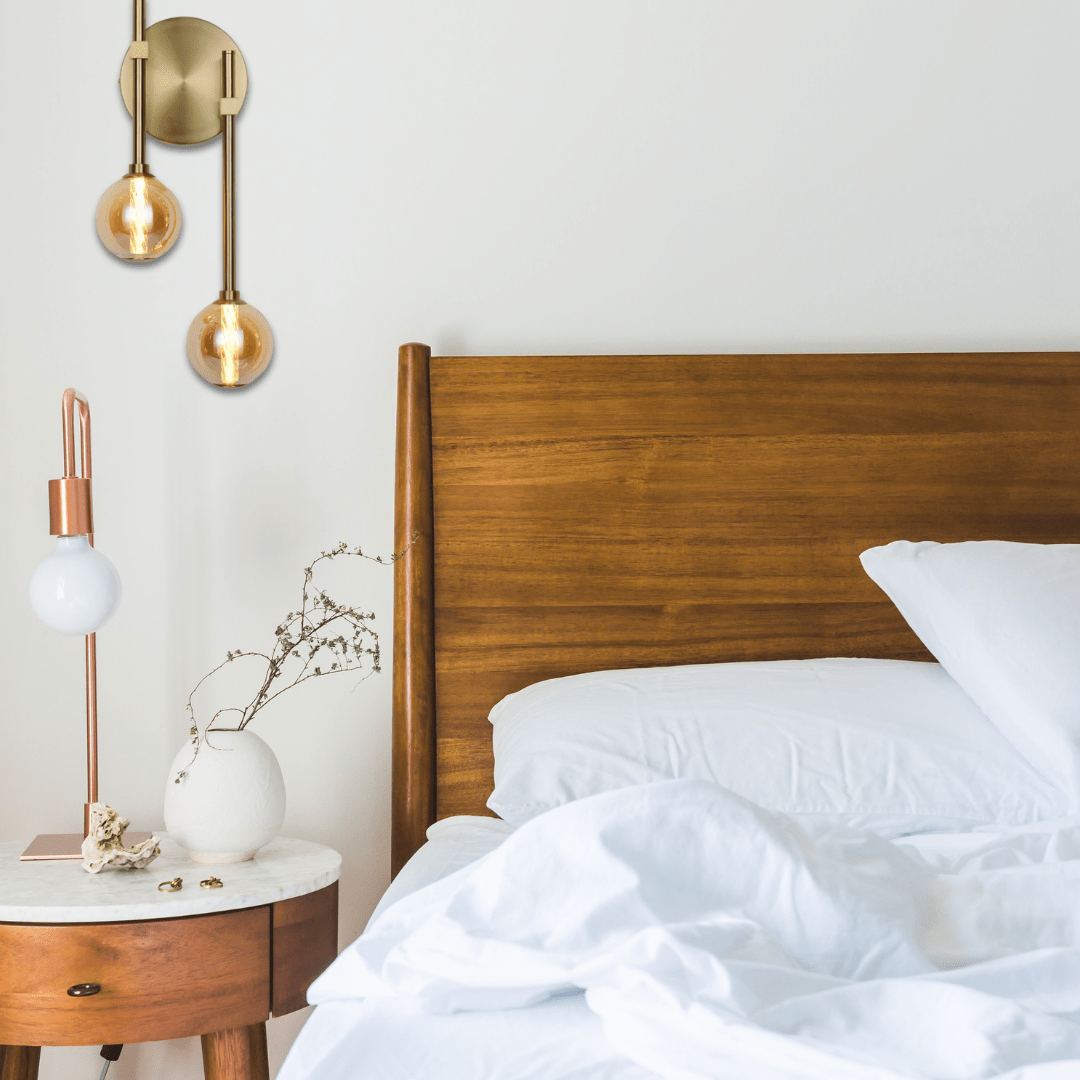 TKLD Pendant & Chandeliers Clear Glass LED 3000K Wall Light - 39308-2A